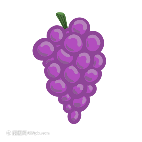 卡通水果葡萄 甜蜜與創(chuàng)意的視覺盛宴