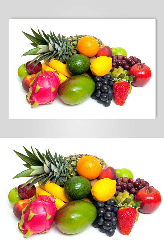 白底之上，果色生香 時尚水果高清圖片的藝術魅力