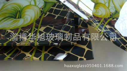 淄博華旭玻璃制品 專業(yè)廠家銷售高品質(zhì)鋼化玻璃盤水果盤，價(jià)格優(yōu)勢顯著